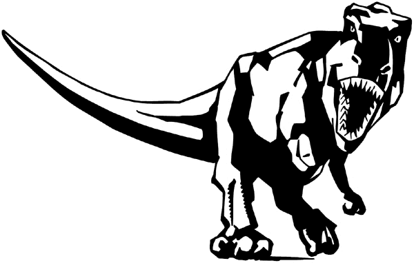 Ferocious T-Rex vinyl sticker. Customize on line. Animals Insects Fish 004-0810